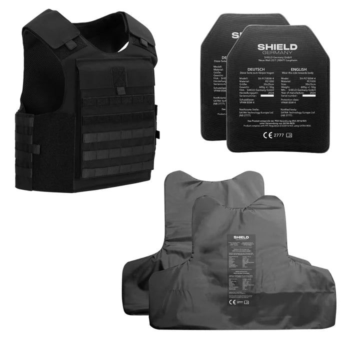 SHIELDEinsatzweste DELTA Tactical / Enforcement SK1 bis SK4 - Black Raptor