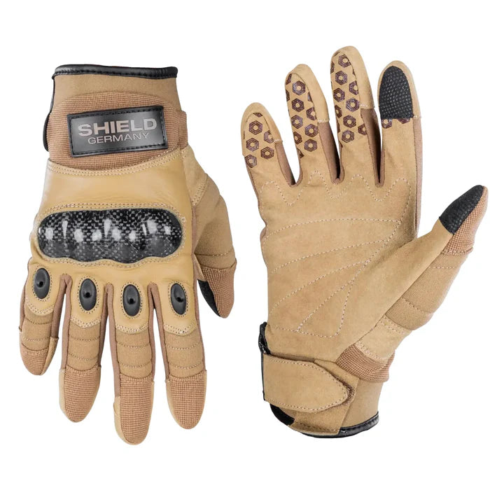 SHIELDSHIELD Tactical Carbon Einsatzhandschuh - Black Raptor