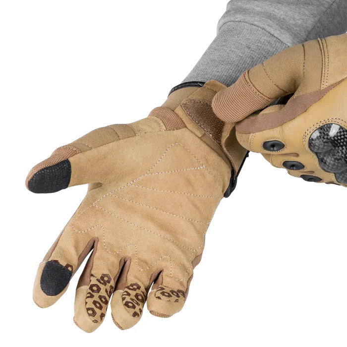 SHIELDSHIELD Tactical Carbon Einsatzhandschuh - Black Raptor