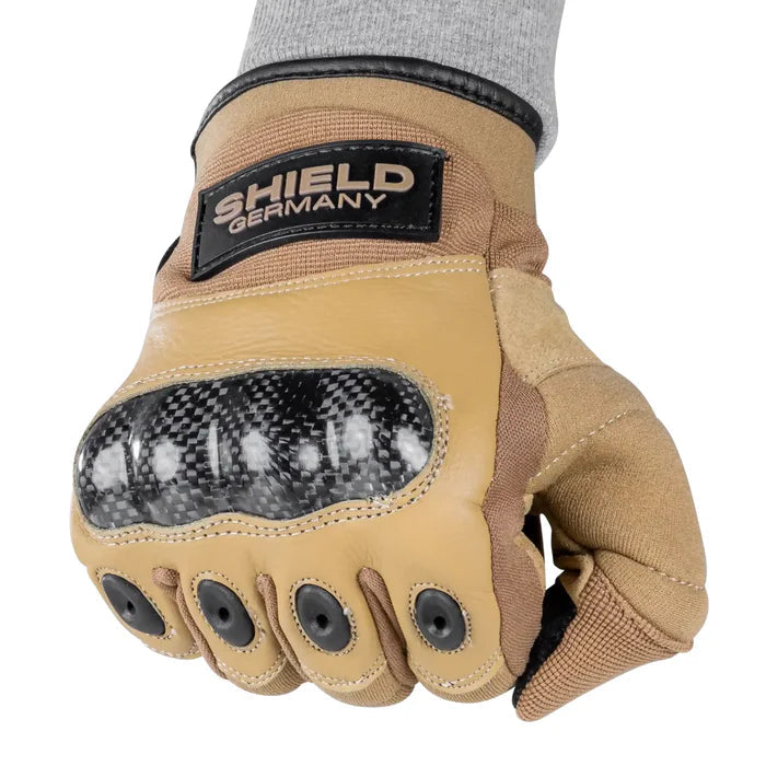 SHIELDSHIELD Tactical Carbon Einsatzhandschuh - Black Raptor