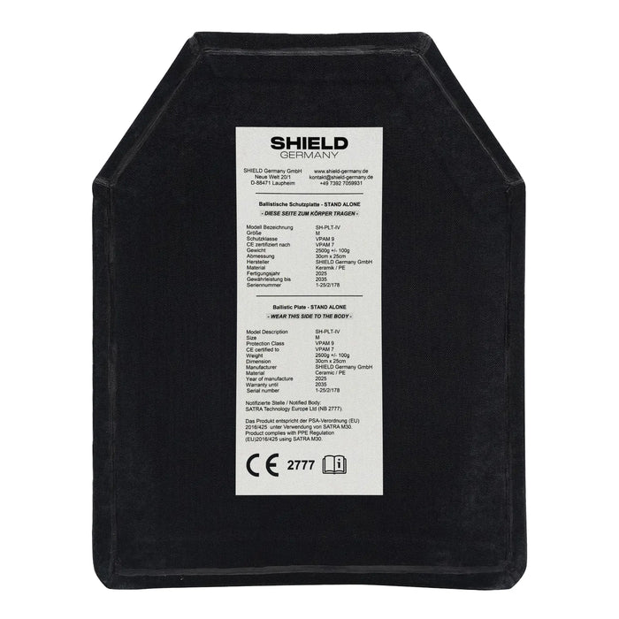 SK4 / VPAM 9 Platte Multicurved 2,5kg Multicurved - Einzeln - Black Raptor
