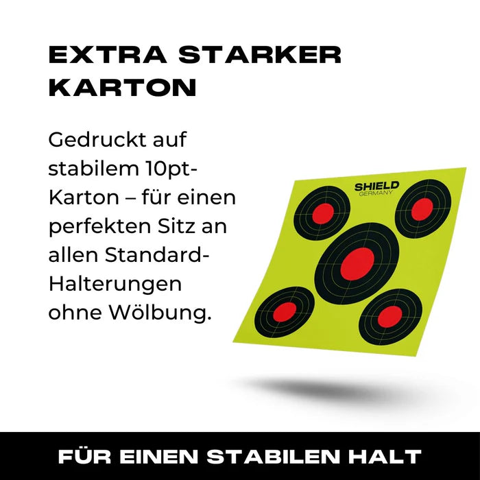 SHIELDSHIELD Germany Splatter Targets 10er Pack - Black Raptor
