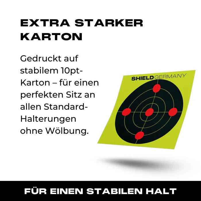 SHIELDSHIELD Germany Splatter Targets 10er Pack - Black Raptor