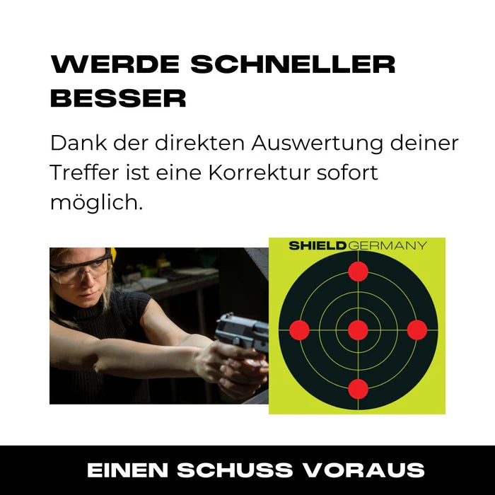 SHIELDSHIELD Germany Splatter Targets 10er Pack - Black Raptor