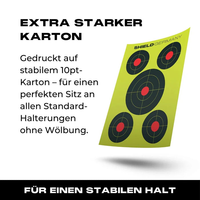 SHIELDSHIELD Germany Splatter Targets 10er Pack - Black Raptor