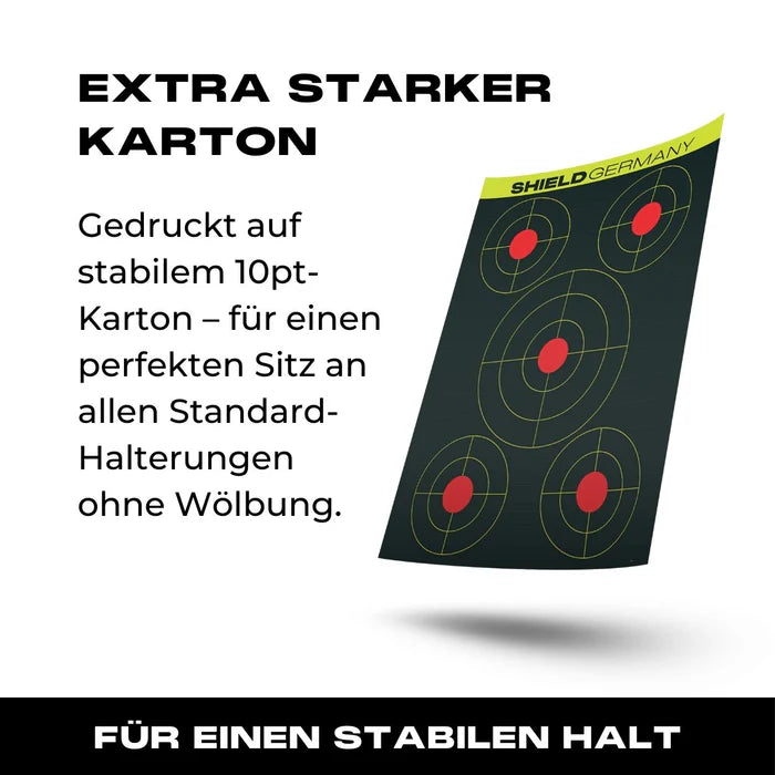 SHIELDSHIELD Germany Splatter Targets 10er Pack - Black Raptor