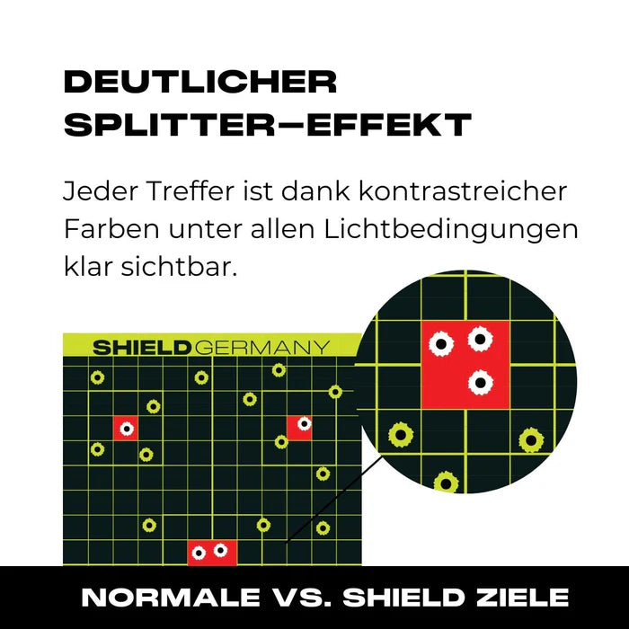 SHIELDSHIELD Germany Splatter Targets 10er Pack - Black Raptor
