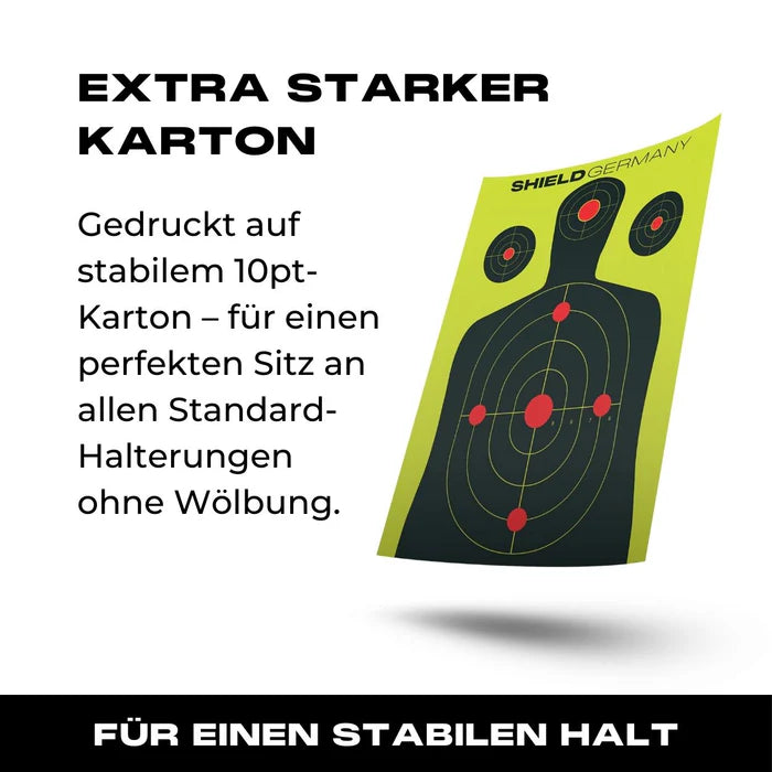 SHIELDSHIELD Germany Splatter Targets 10er Pack - Black Raptor