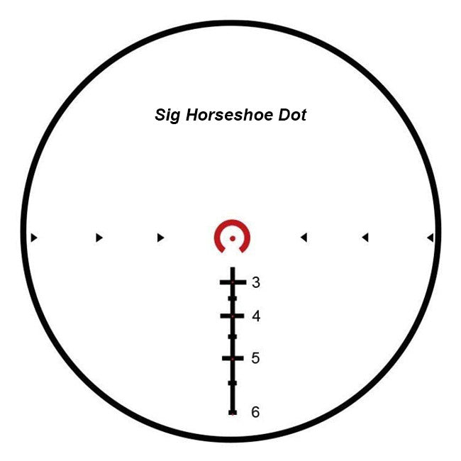 SIG SAUERSIG SAUER TANGO6T 1 - 6x24 5.56/7.62 Horseshoe Dot FFP - Black Raptor