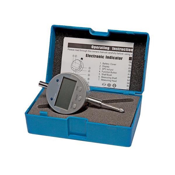 SINCLAIR INTERNATIONAL Digitalmessuhr 303-3502 mit Messstift, Bedienungsanleitung und blauem Etui