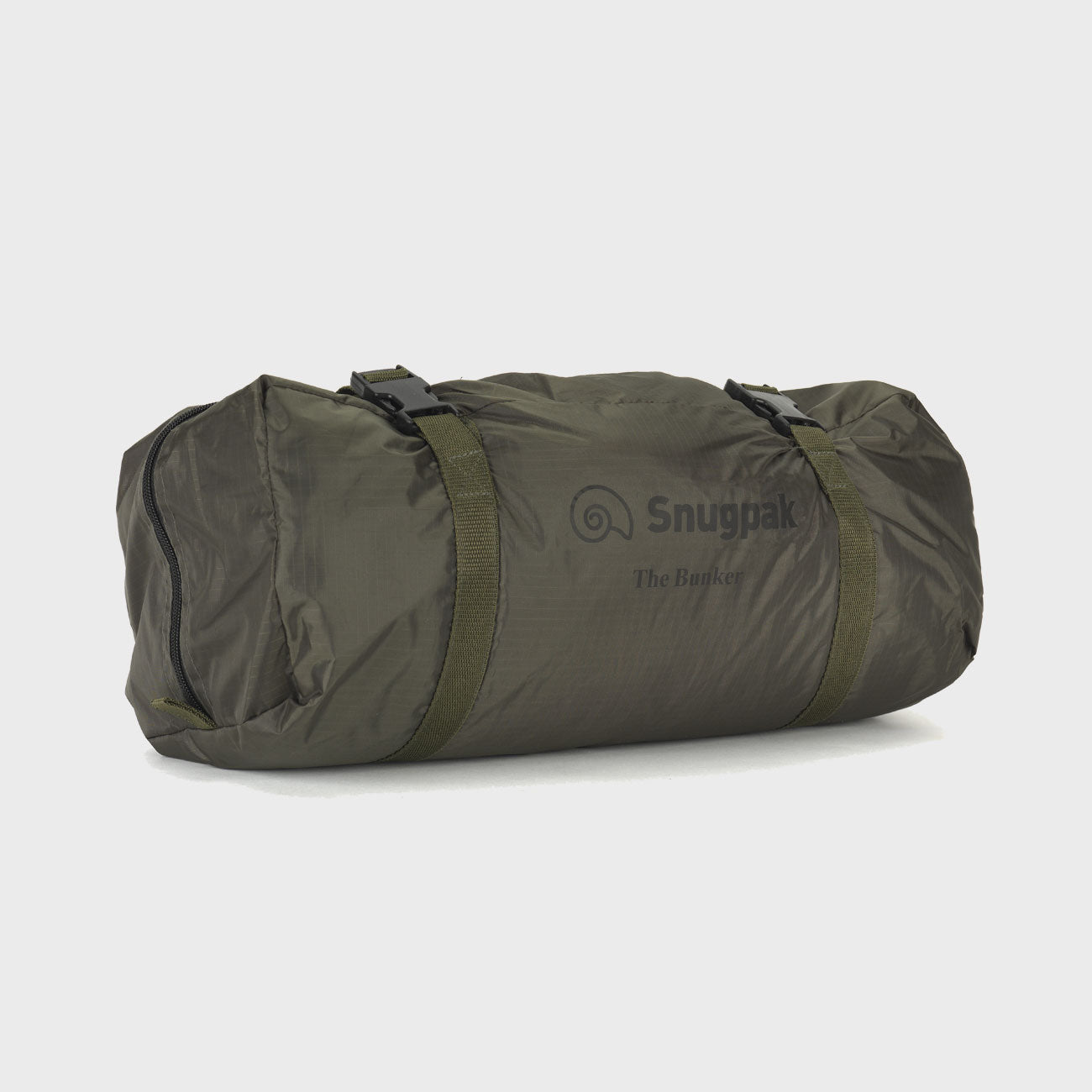Snugpak Bunker IX WGTE – komprimierte Transporttasche im Packmaß 45 × 20 cm