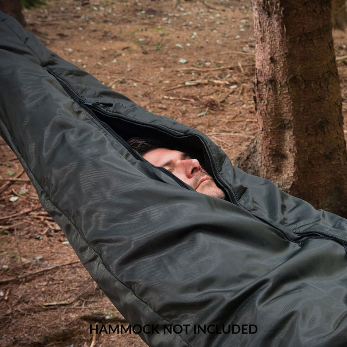 Snugpak Hammock Cocoon WGTE Oliv – Reißverschluss und Aufbau