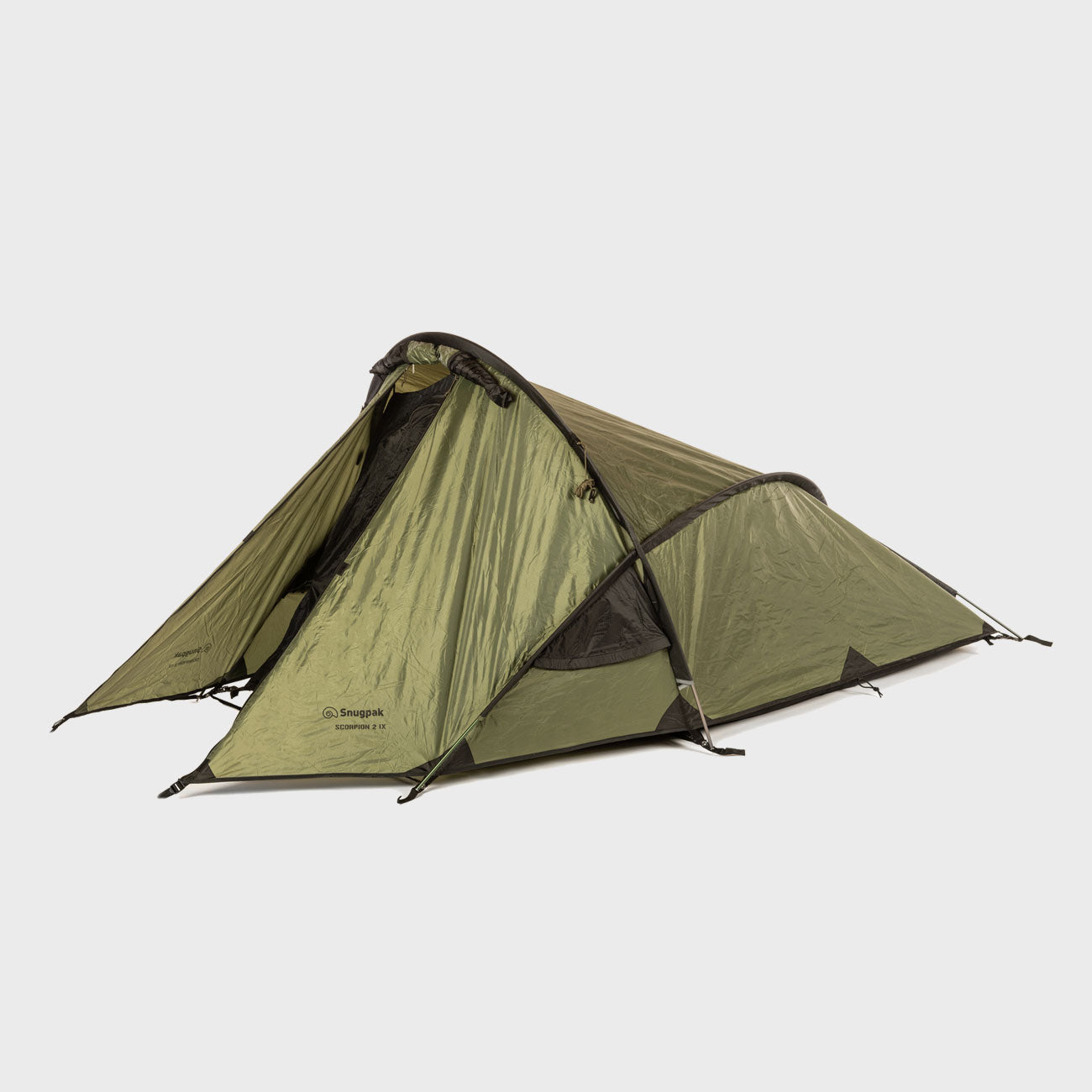 Snugpak Scorpion 2 IX WGTE Oliv – aufgebautes Zweipersonenzelt