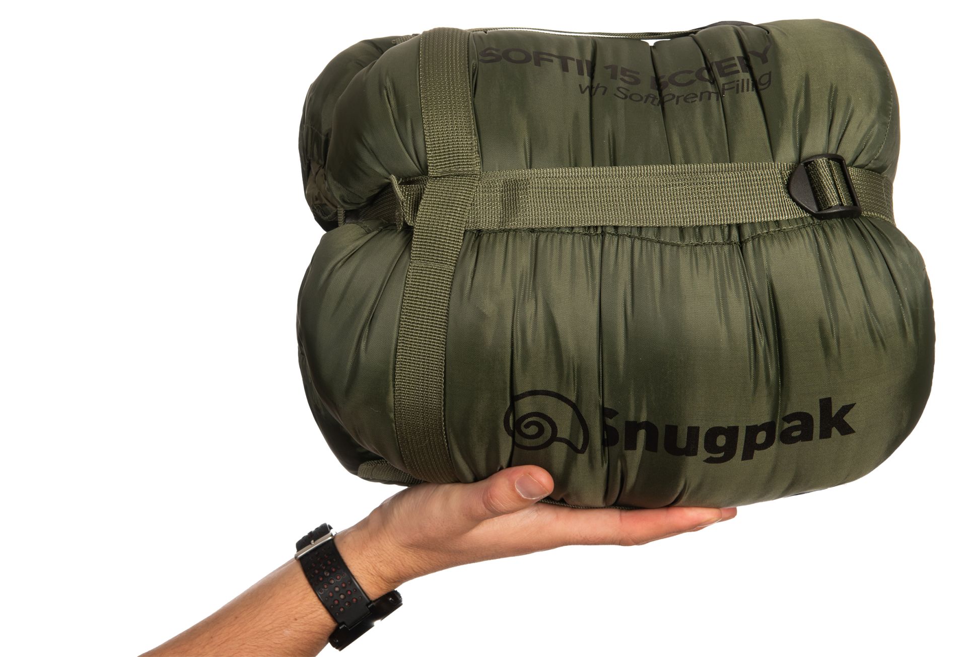 Snugpak Softie 15 WGTE Short Winterschlafsack in Oliv – Gesamtansicht
