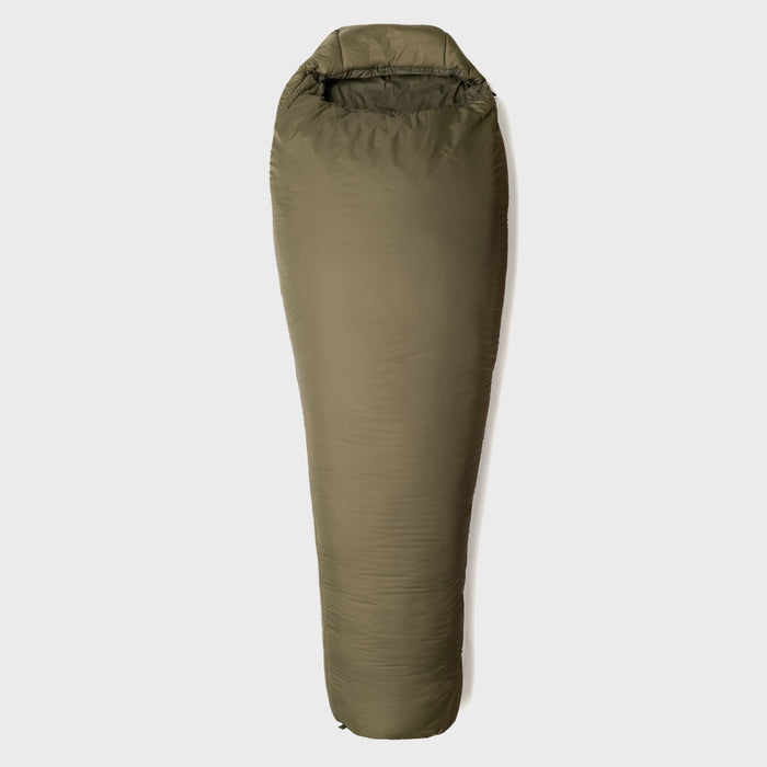 Snugpak Softie 9 Hawk Oliv mit linkem Reißverschluss geschlossen