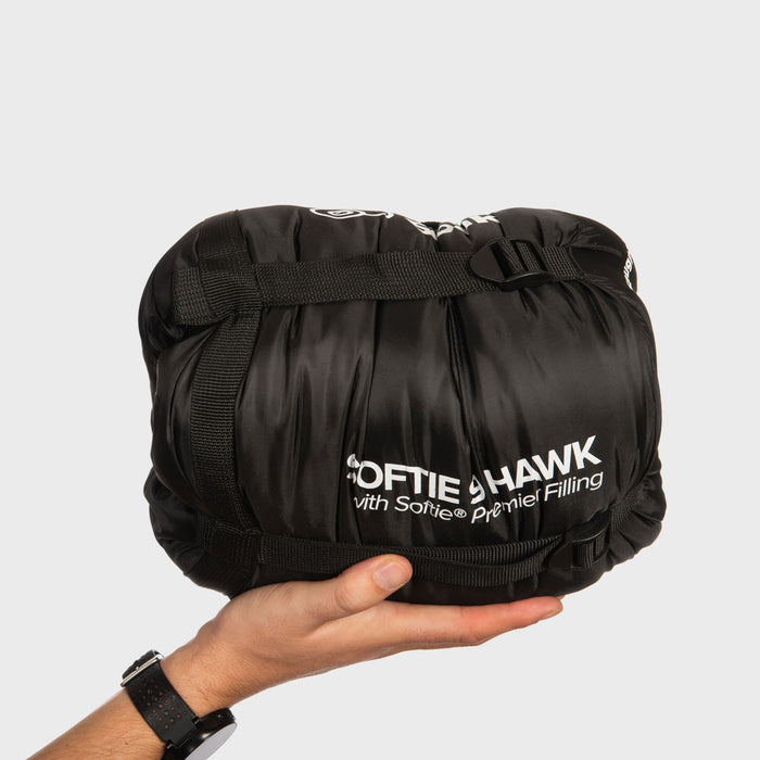 Snugpak Softie 9 Hawk Schwarz – im Kompressionspacksack