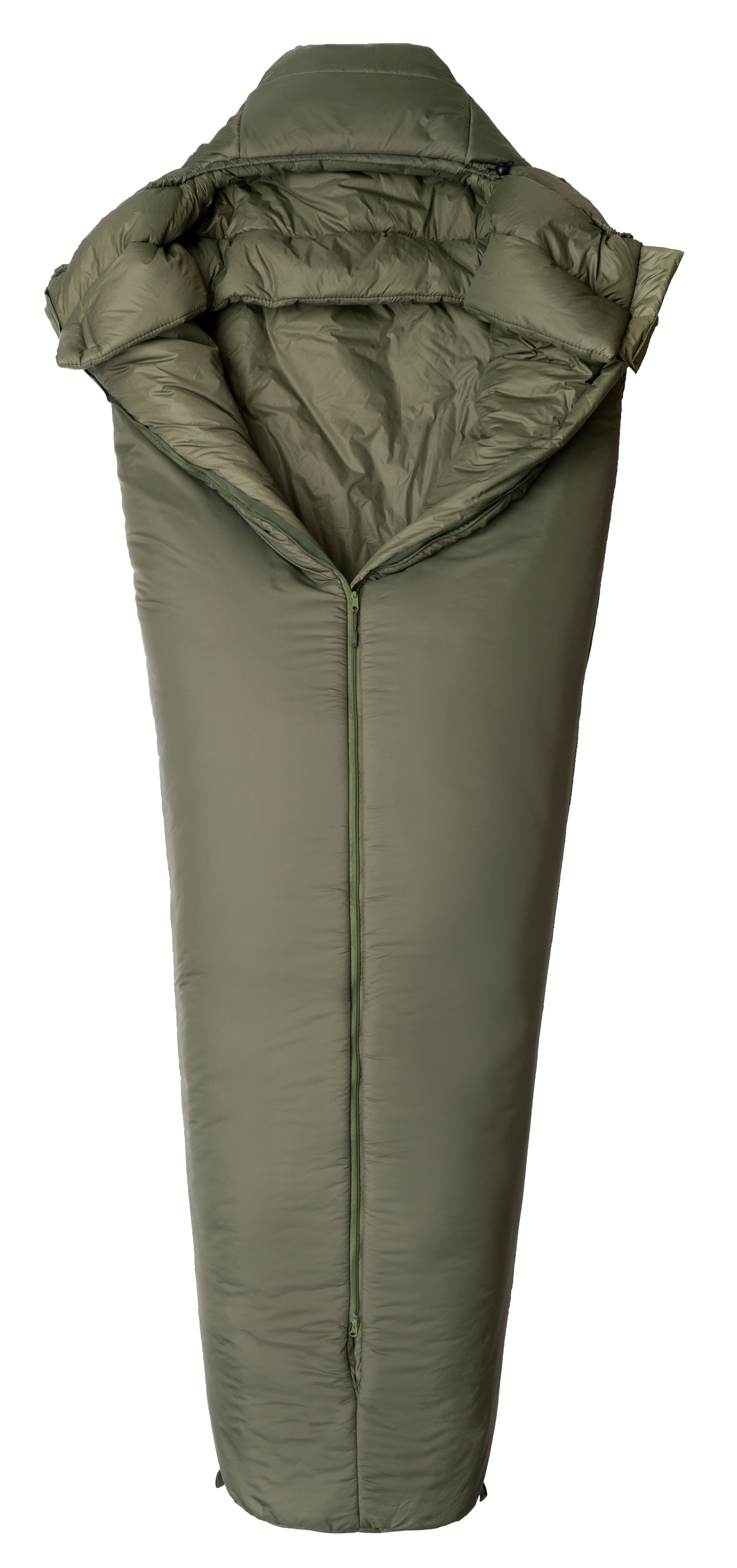 Snugpak Softie Antarctica WGTE XL Oliv – Expeditionsschlafsack geöffnet