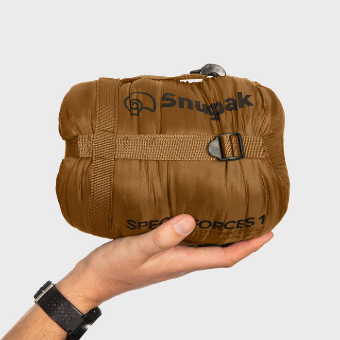 Snugpak Special Forces 1 Coyote im Kompressionspacksack