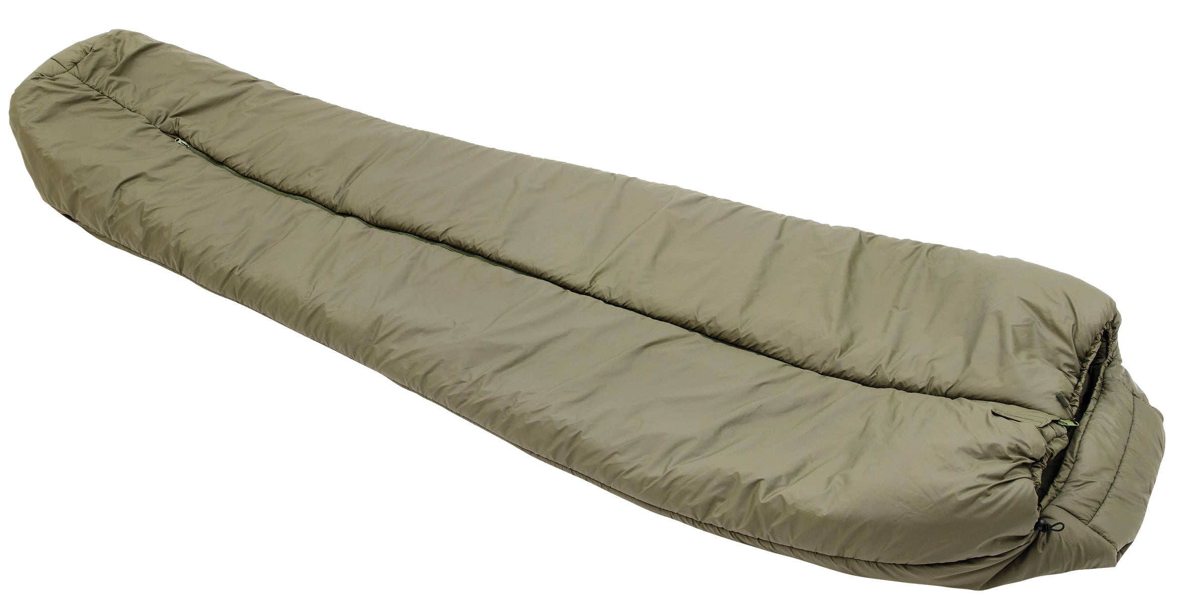 Snugpak Special Forces 2 Extra Long in Oliv geöffnet in voller Länge