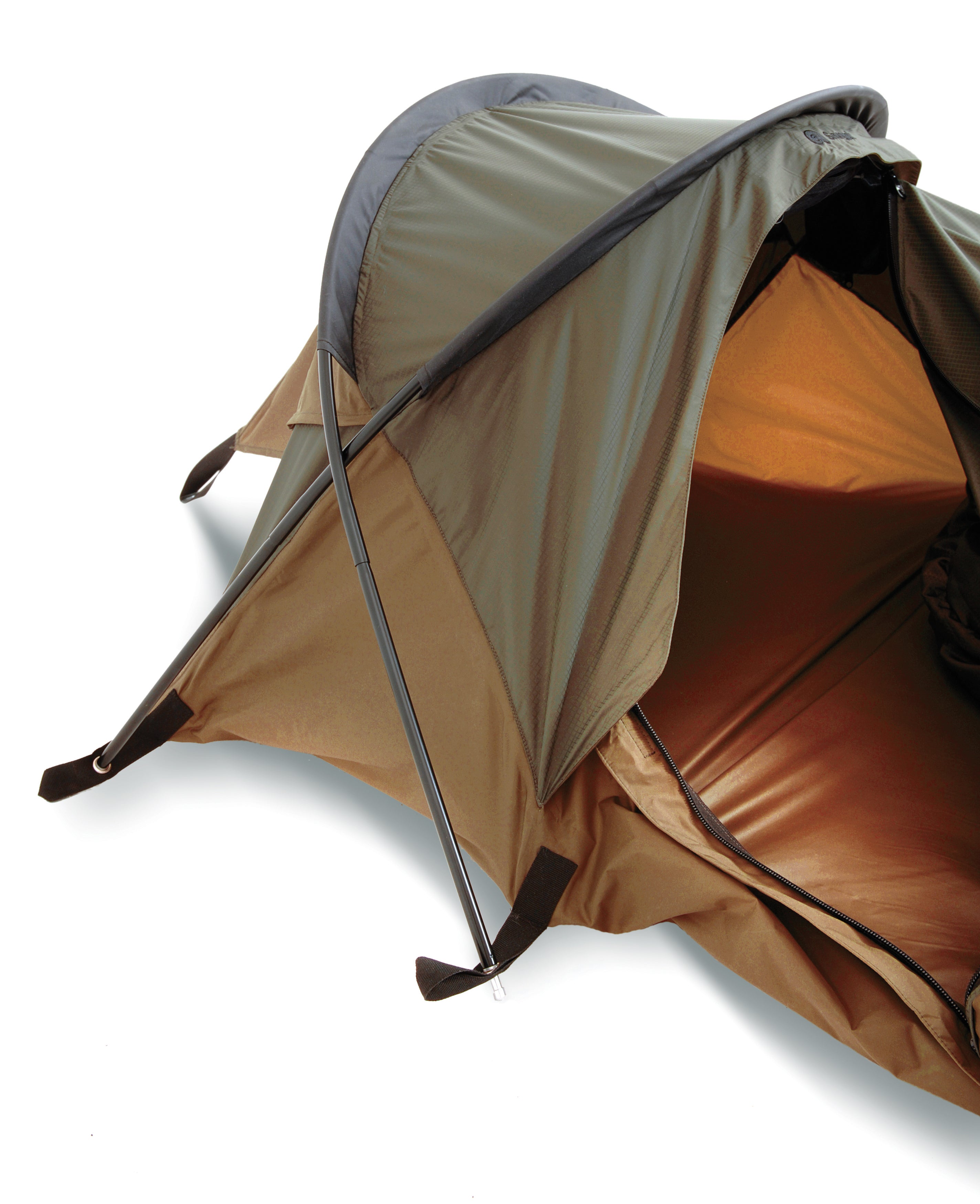 Snugpak Stratosphere Biwakzelt in Coyote – selbsttragender Kopfbereich