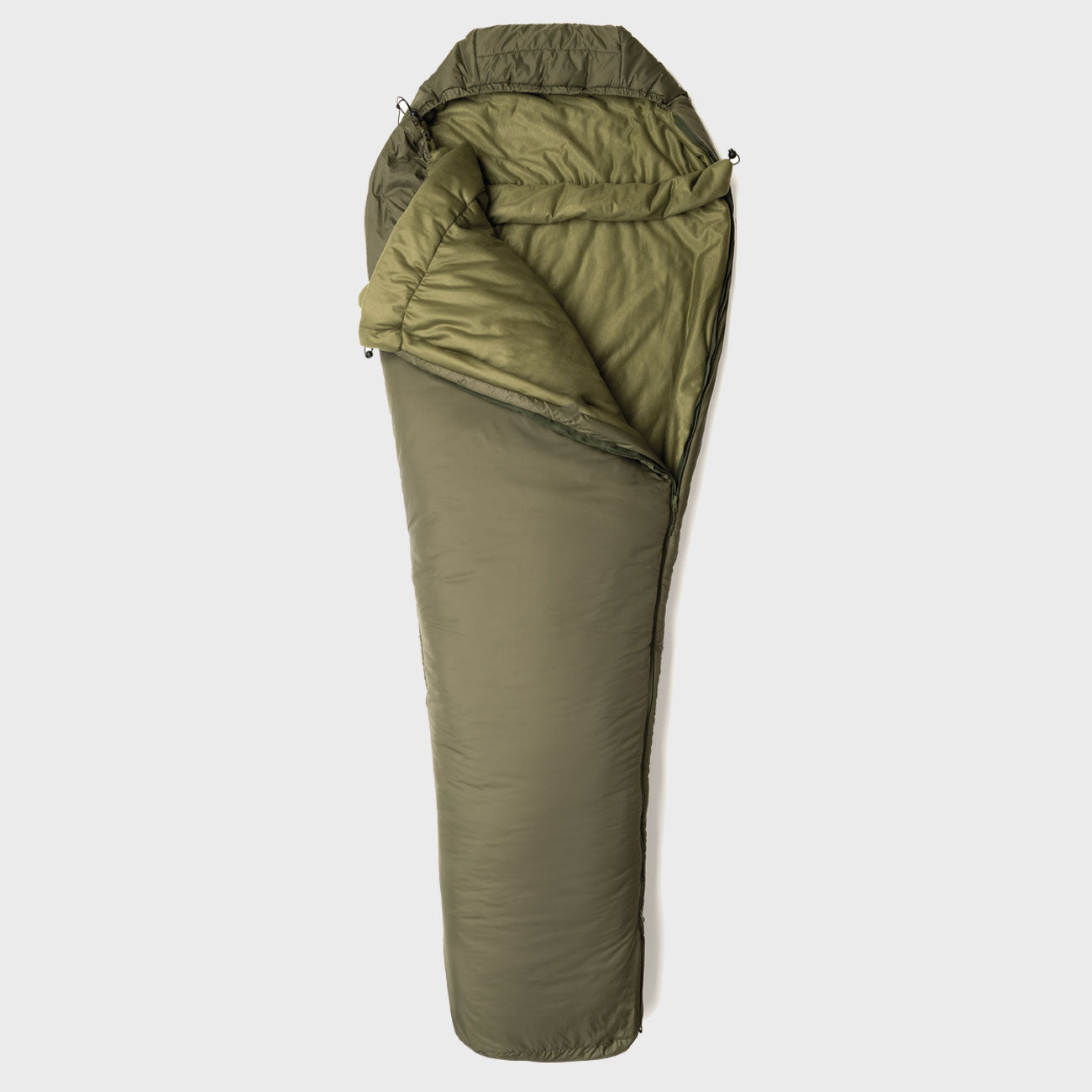 Snugpak Tactical 3 Schlafsack oliv – geöffnet