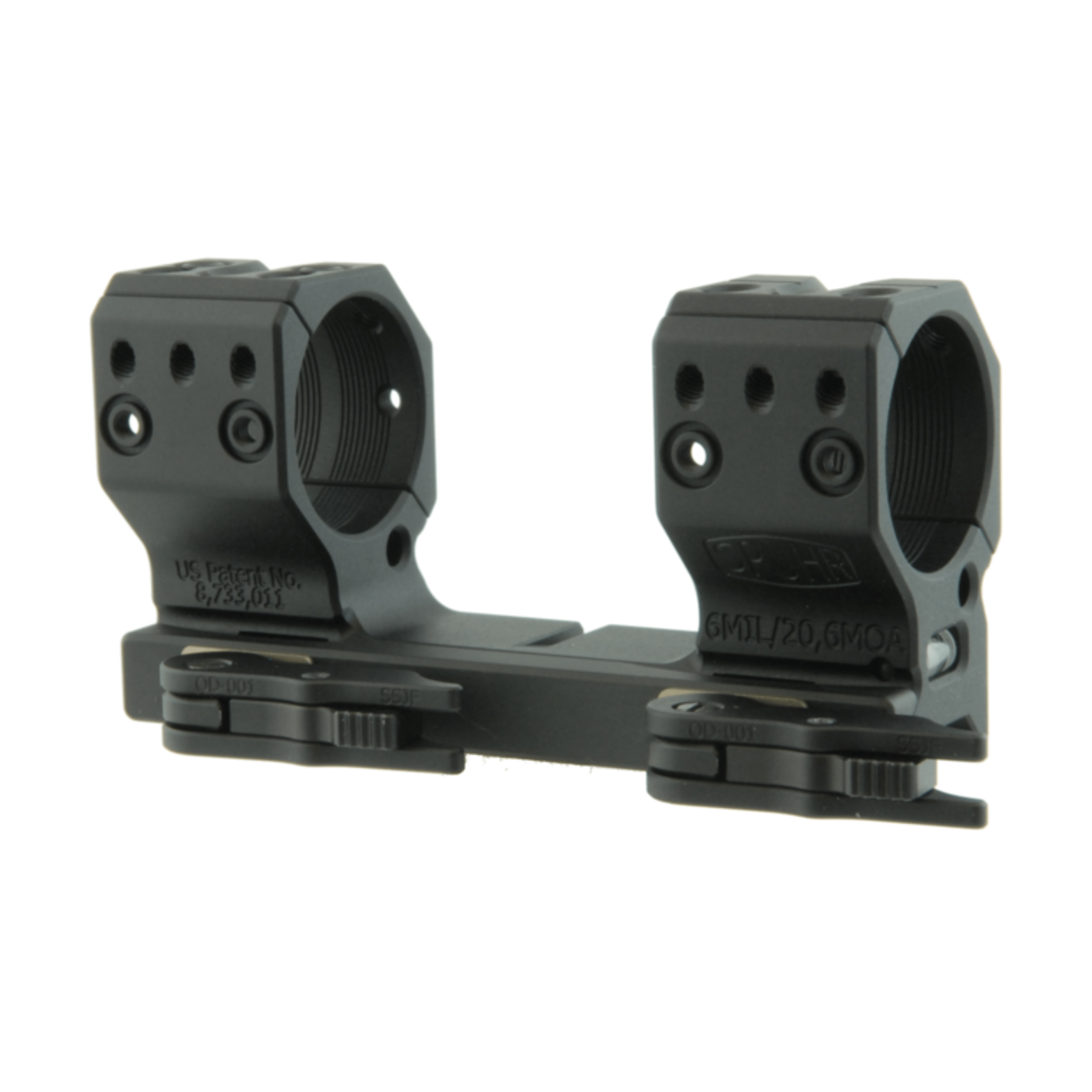 Spuhr QD-Zielfernrohrmontage, 34 mm / 38 mm / 20,6 MOA – Hauptansicht