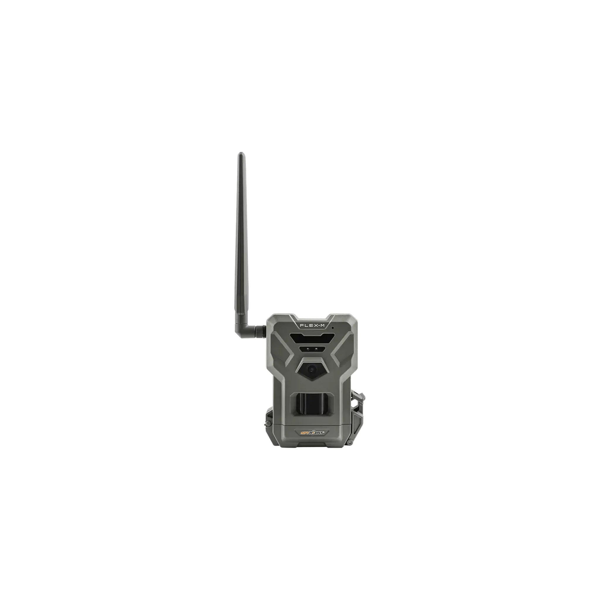 SPYPOINT FLEX-M Mobilfunk-Wildkamera Vorderansicht mit Antenne