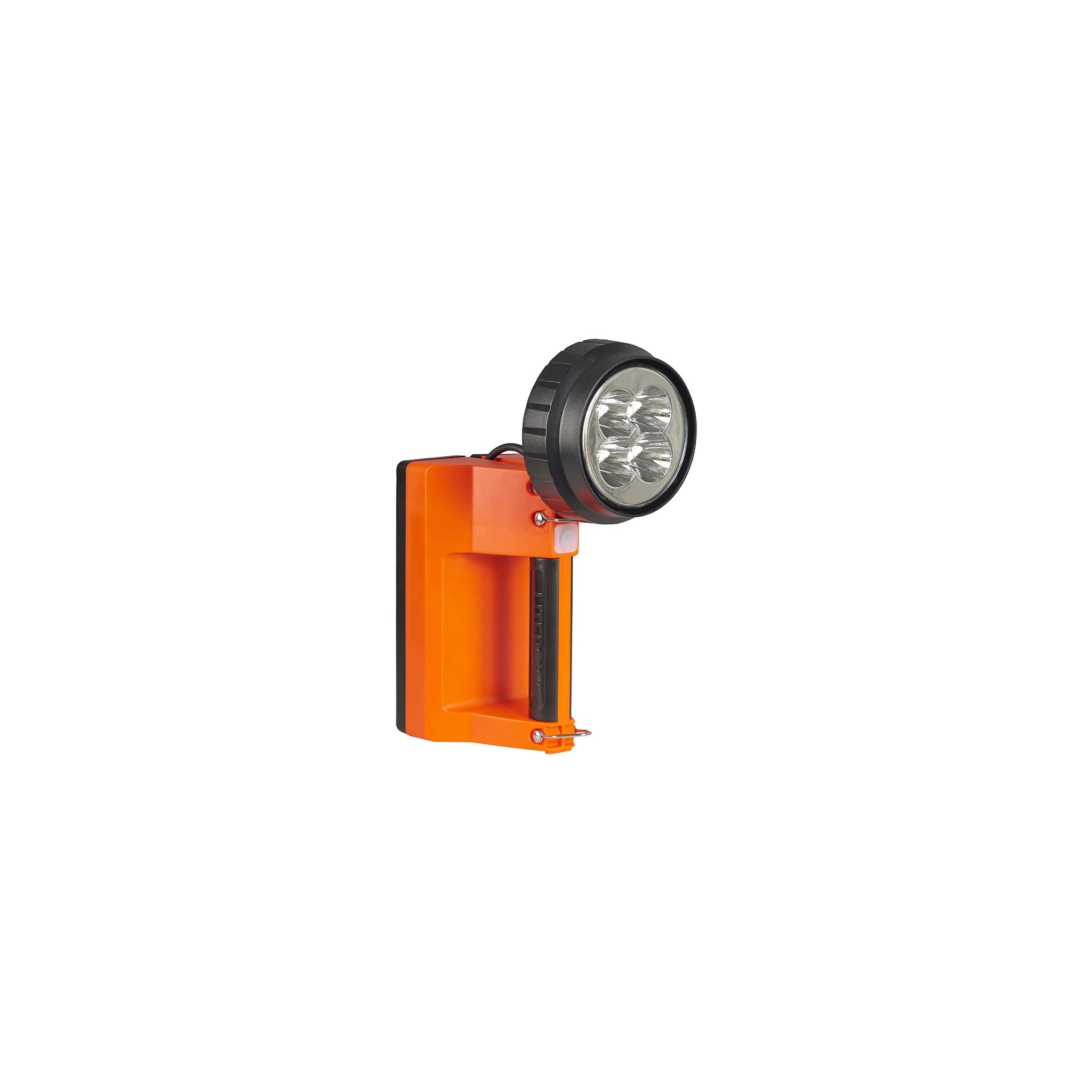 Streamlight E-Spot FireBox in Orange mit vier LED-Reflektoren in der Frontansicht