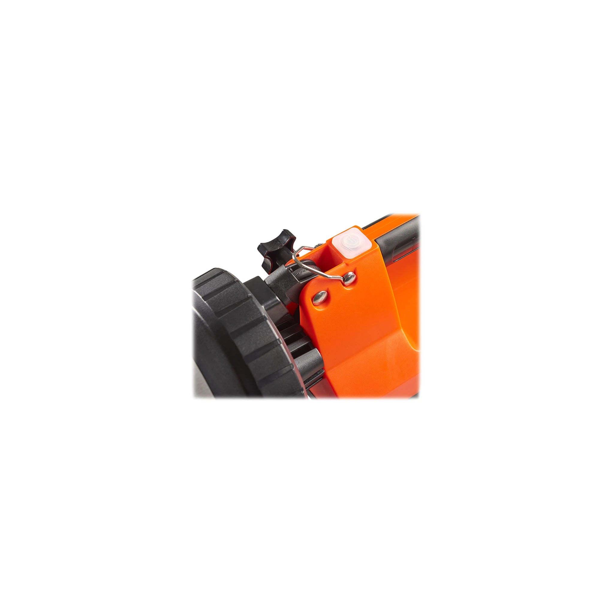 Streamlight E-Spot FireBox in Orange auf dem mitgelieferten Laderack