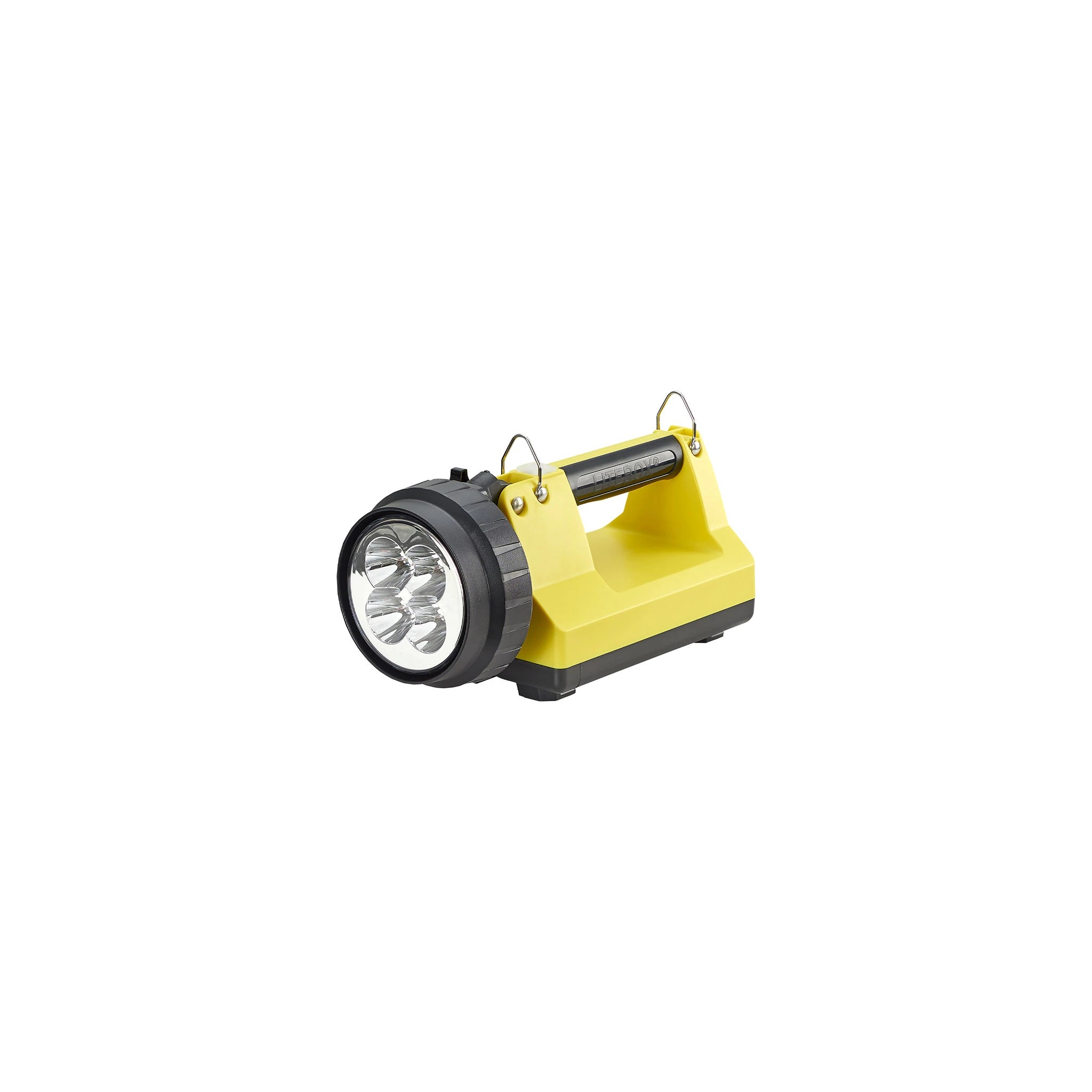 Streamlight E-Spot LiteBox in Orange mit vier LED-Reflektoren in der Frontansicht