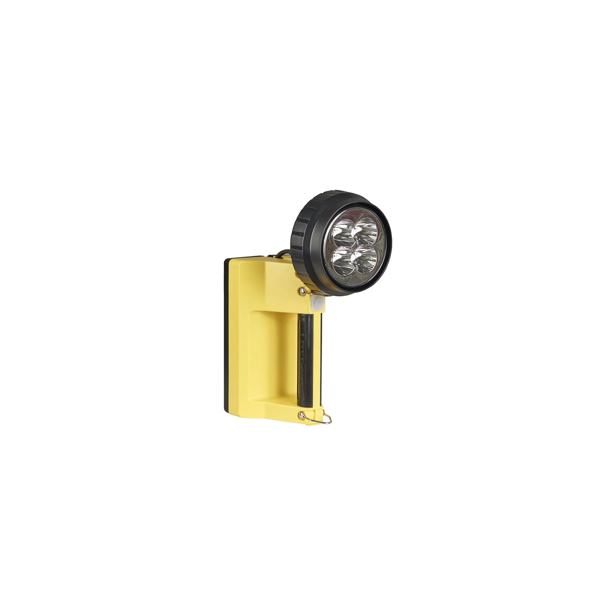 Streamlight E-Spot LiteBox in Orange auf dem mitgelieferten Laderack
