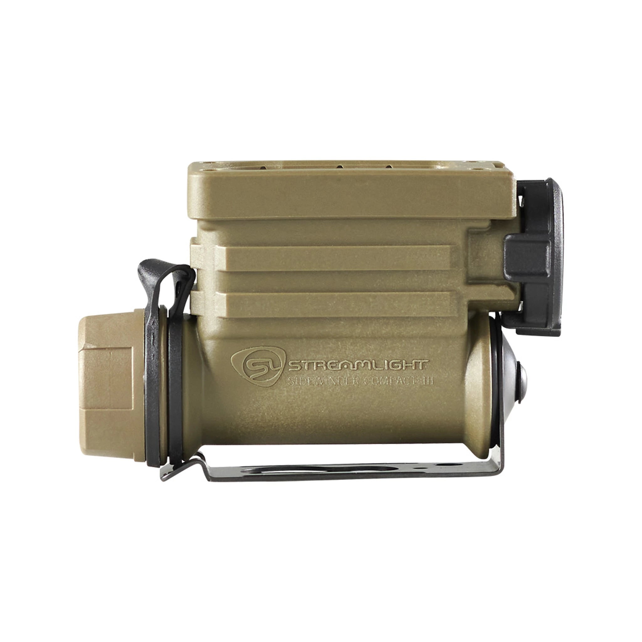 Rückseite der Streamlight Sidewinder Compact III Military 14513 mit Ausrüstungsclip