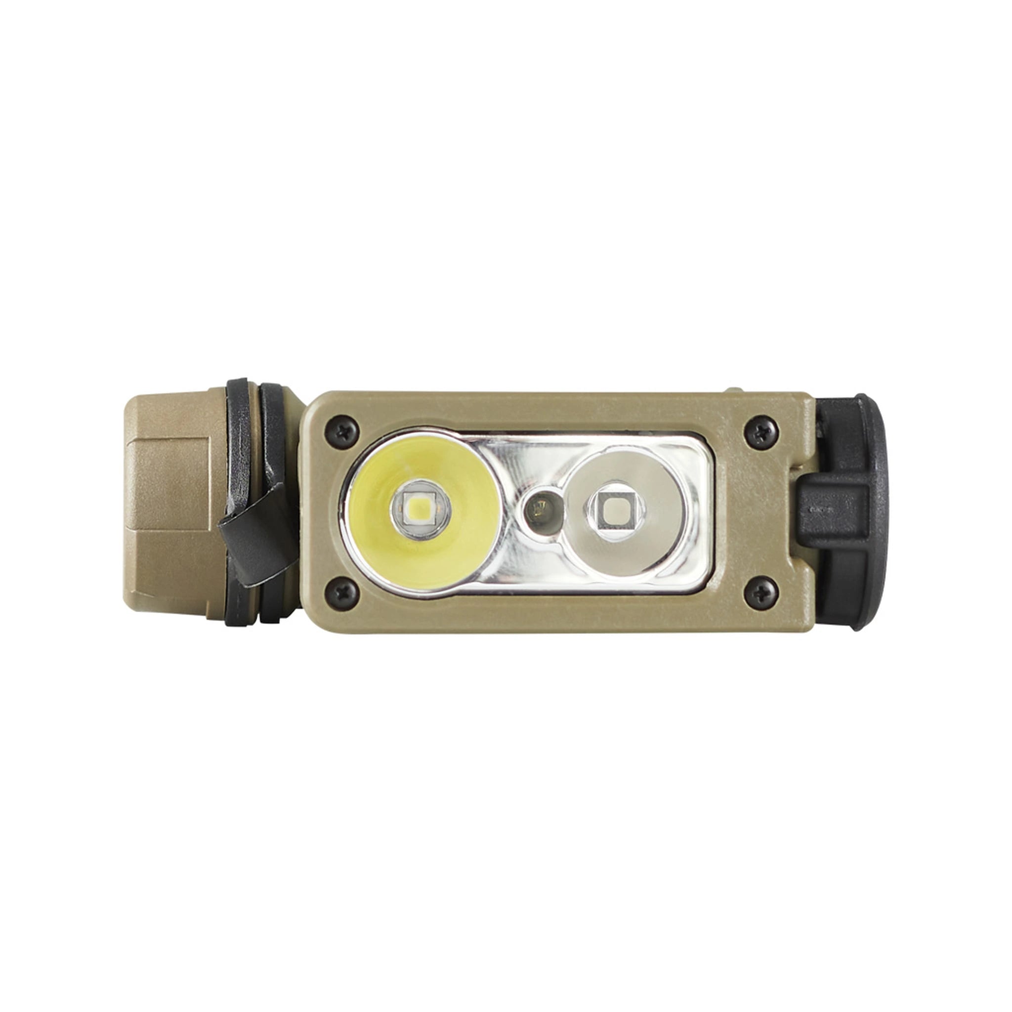 LED-Front der Streamlight Sidewinder Compact III mit Weißlicht, Farb-LED und IR-LED