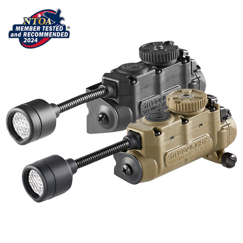 Streamlight Sidewinder Stalk 14307 Coyote Helmleuchte mit ARC-Rail-Mount – offizielles Herstellerbild