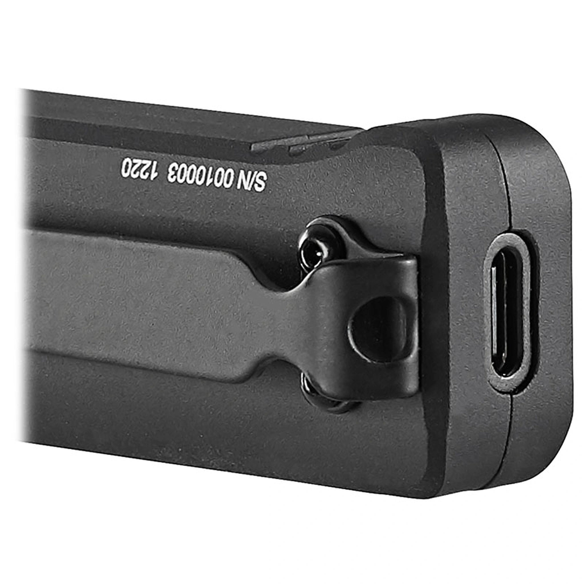 Streamlight Wedge in Schwarz mit USB-C-Ladeanschluss