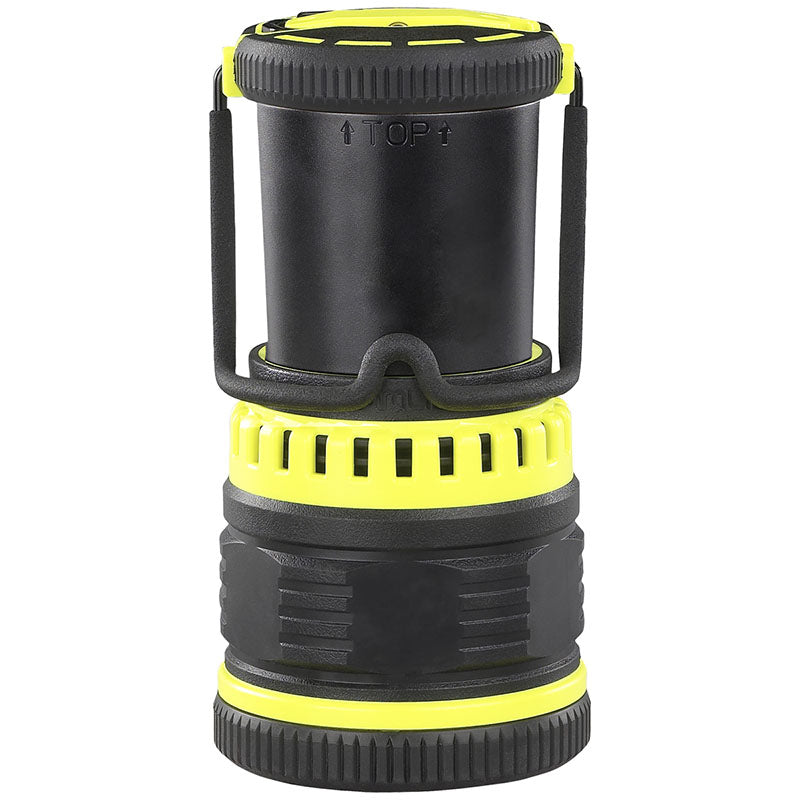 Streamlight Super Siege in Gelb, Rückansicht mit montiertem Glare Guard