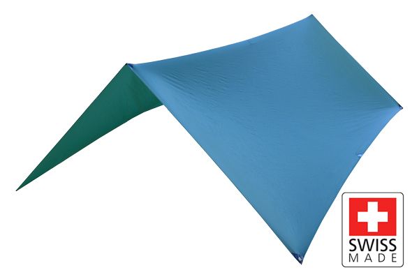 SwissPiranha MantaRay 10 Tarp aufgebaut