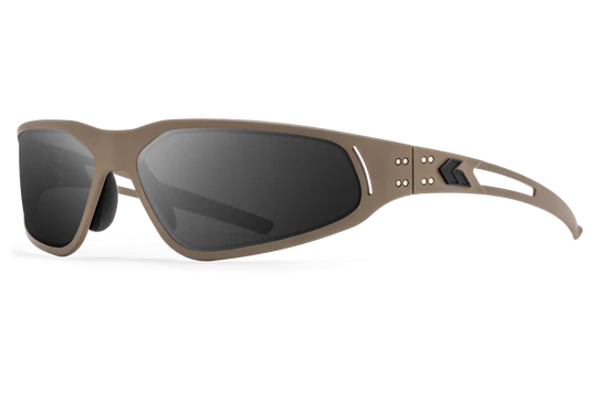 GATORZ MILSPEC Ballistic Revenant – Tan mit schwarzem Logo | ANSI Z87.1+ MILSPEC Ballistic Smoke mit Anti-Fog