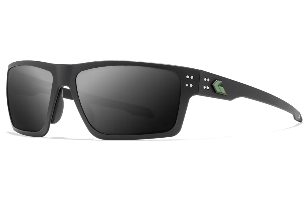 GATORZ Green Beret Foundation Sentix – Schwarz mit grünem Logo / Smoke polarisiert
