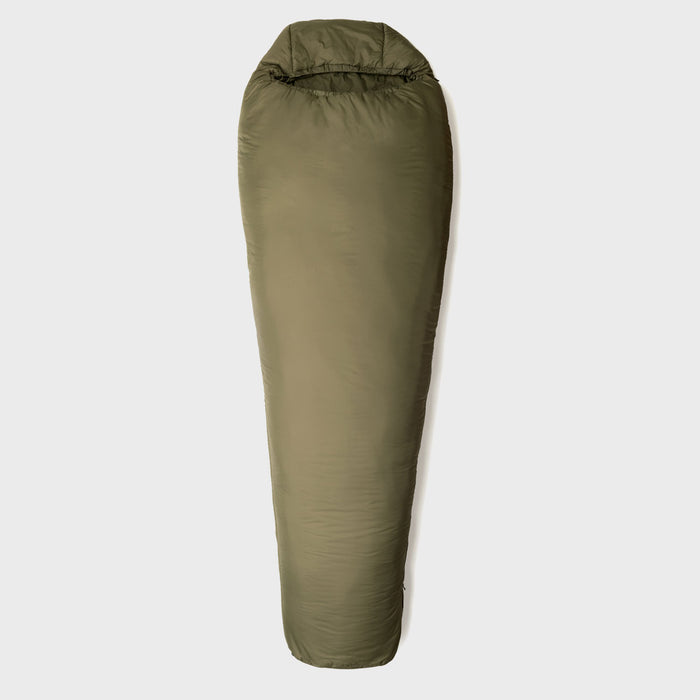 Snugpak Softie 6 WGTE Short Oliv geschlossen – Reißverschluss links