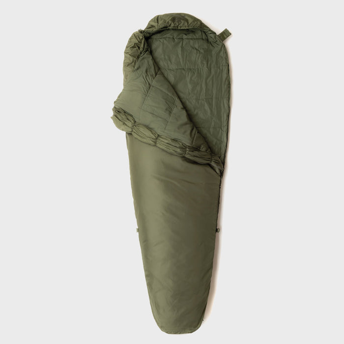Snugpak Softie Elite 2 Oliv geöffnet mit EPS-Erweiterung