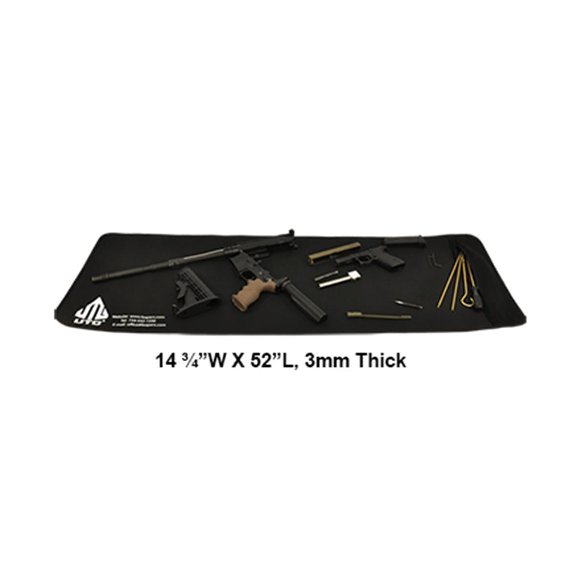 UTG PVC-CLMAT01 Reinigungsmatte Abmessung und Seitenansicht