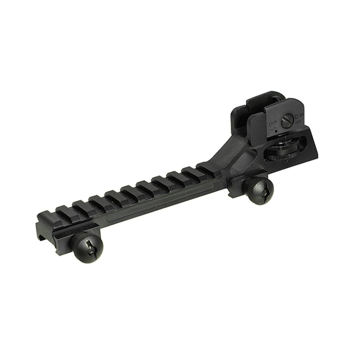 UTG 0.5 High Riser Mount with Integral Rear Sight Assembly MNT-95RS05