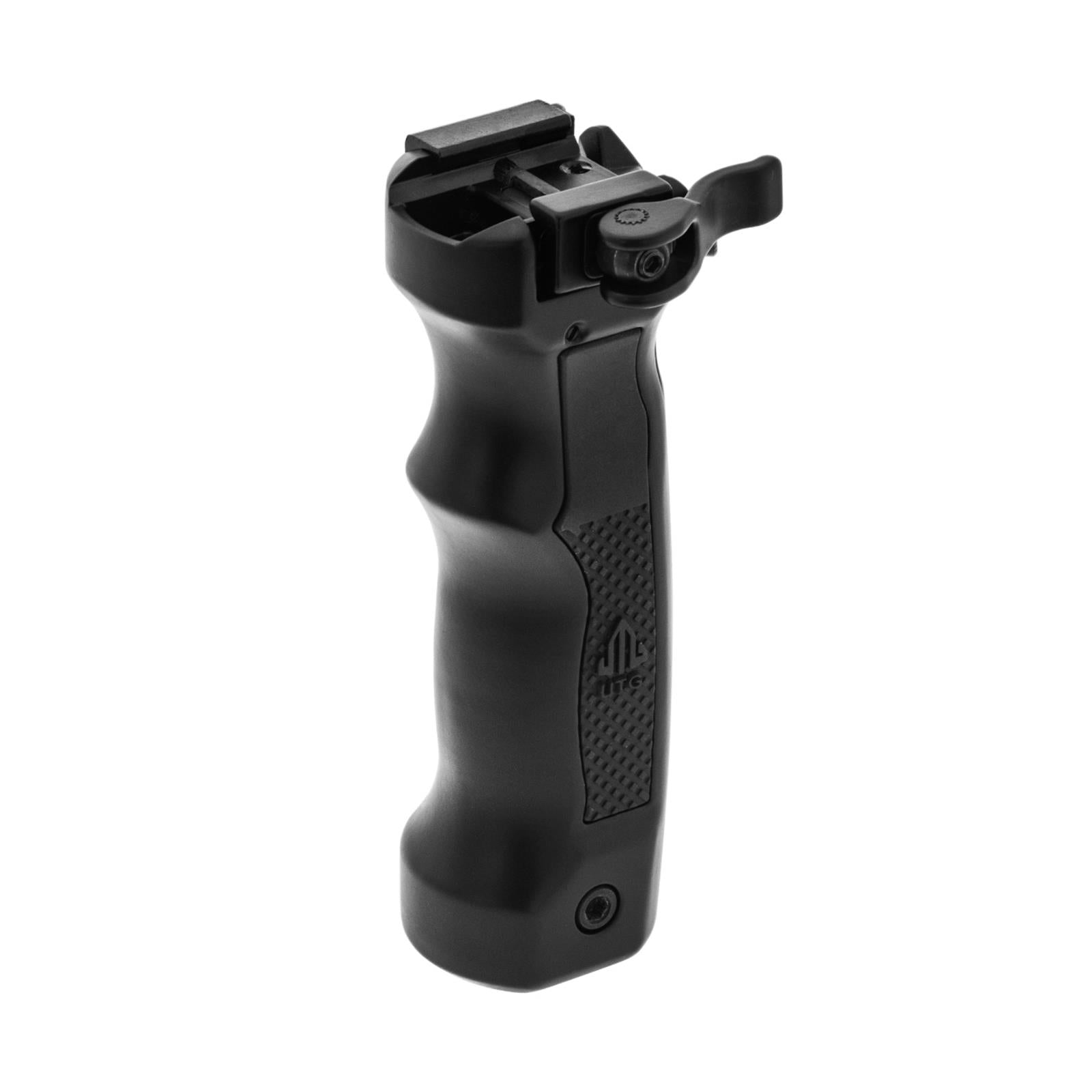 UTG MNT-DG02Q D Grip Quick Release Deployable Bipod geschlossenes Produktbild