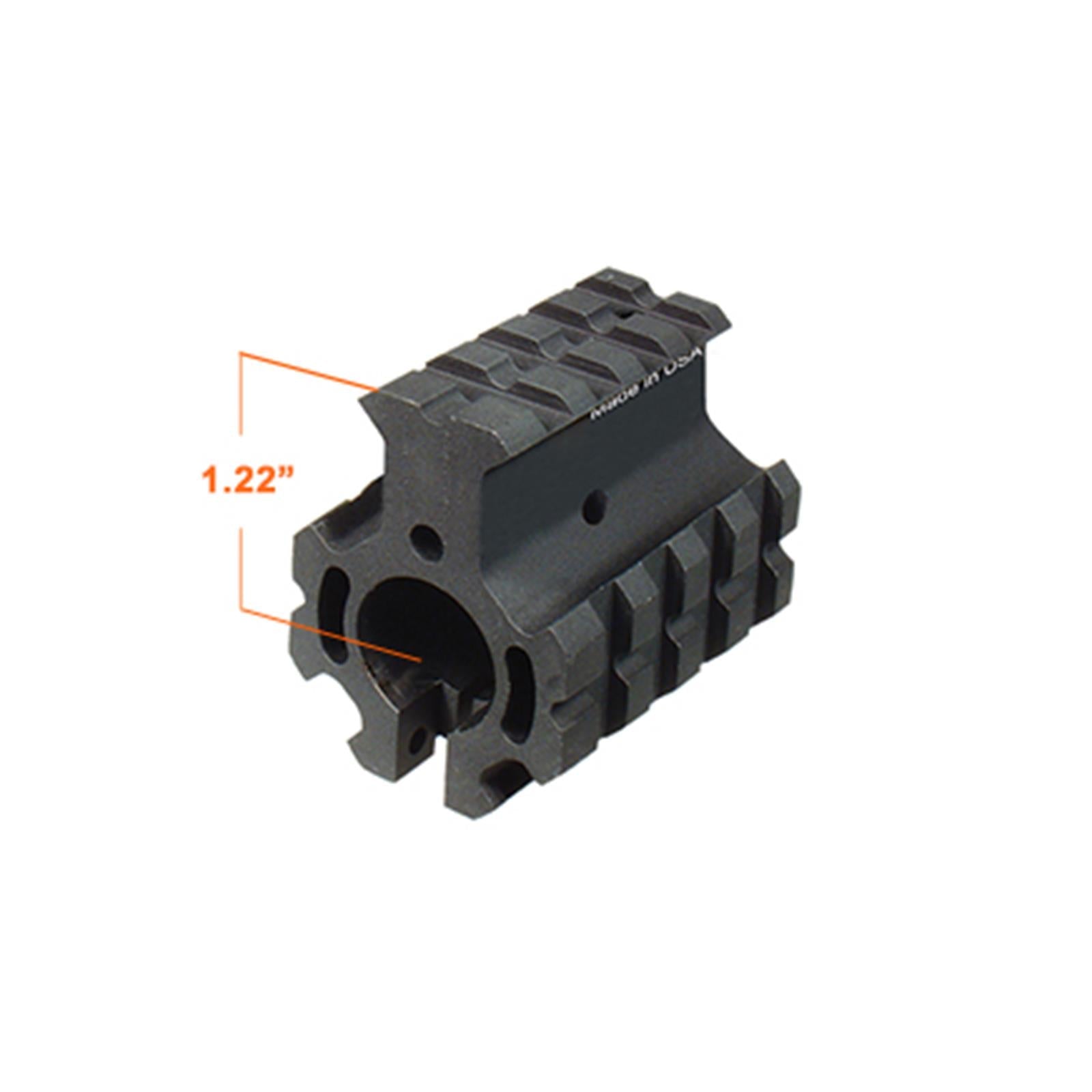 UTG PRO AR15 High Pro Quad-Rail Gas Block MTU012H4 quadratisches Produktbild