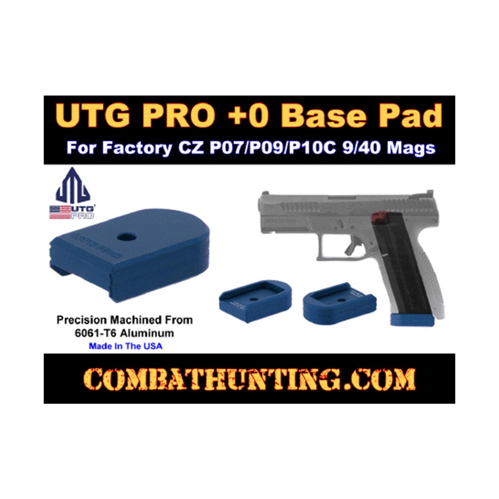 UTG PRO PUBCZ01B CZ P07 P09 P10C Base Pad Matte Blue quadratisch