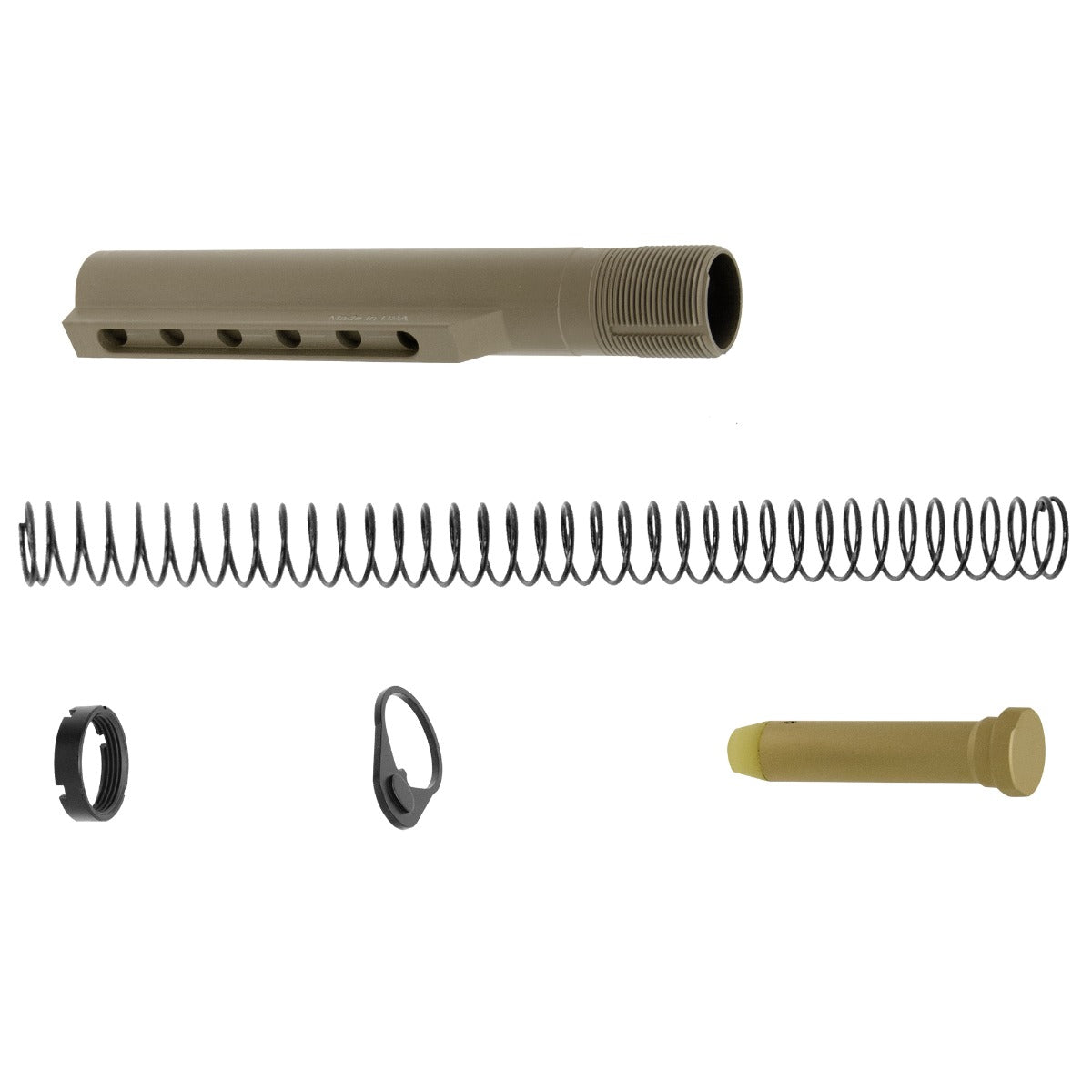 UTG PRO AR15 6-position Receiver Extension Tube Kit FDE Cerakote TLU001D-KIT