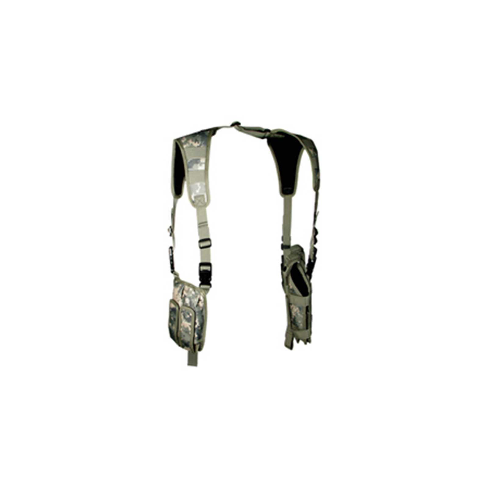 UTG LE Grade Vertical Shoulder Holster Army Digital PVC-H175R