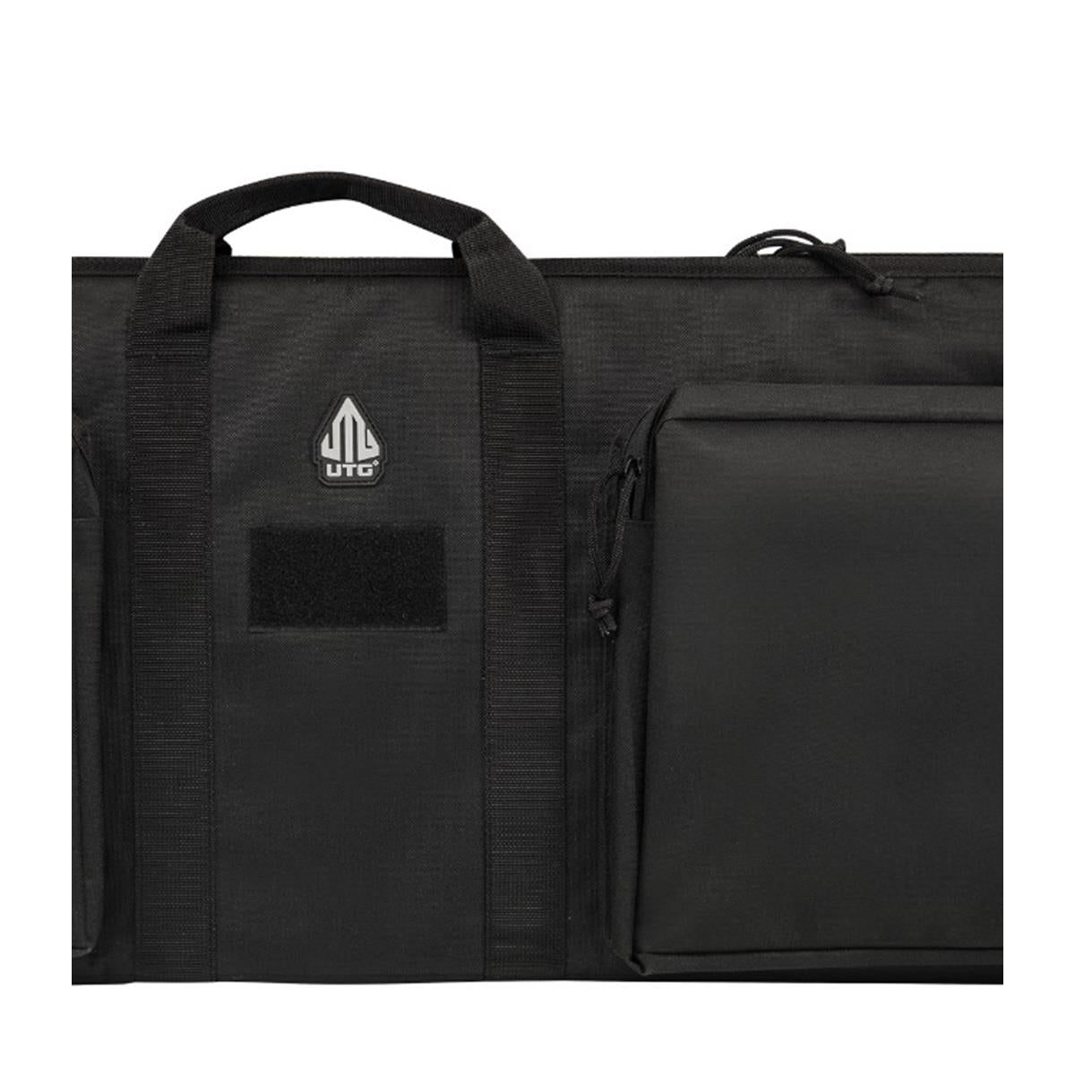 UTG 28 Zoll KIS Gun Case Griff und Patchflaeche Detail quadratisch