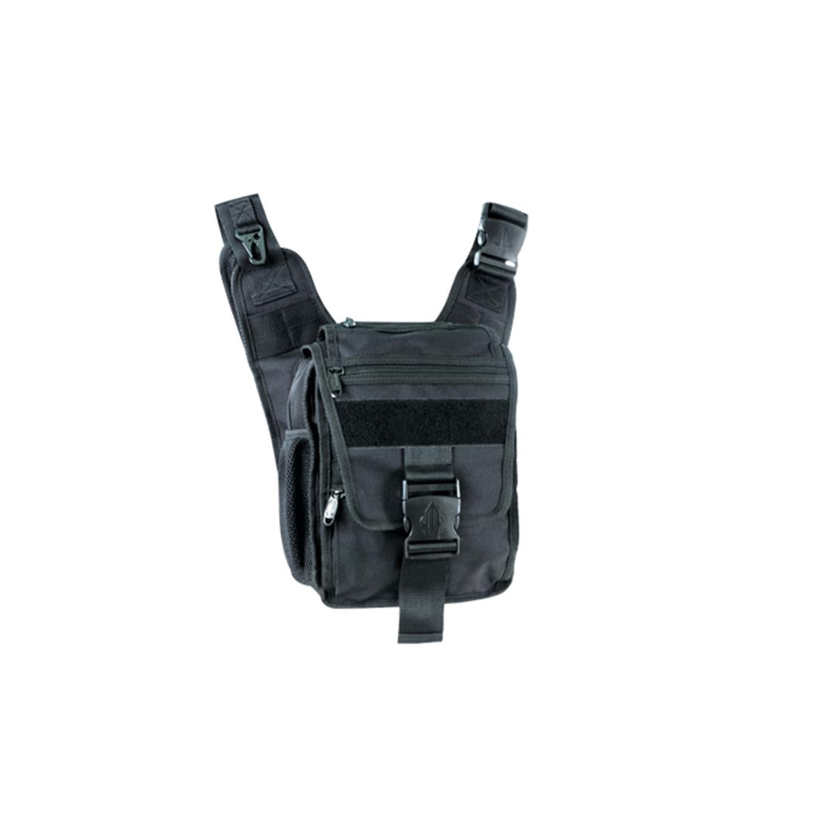 UTG 24/7 Ambidextrous Scout Messenger Bag Black Produktansicht quadratisch